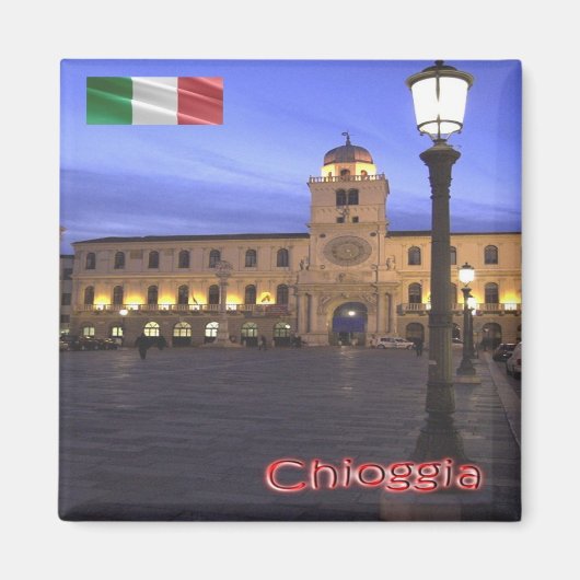 VNT116 CHIOGGIA, Canal Vena, Veneto，イタリア，冷蔵庫 マグネット (正面)