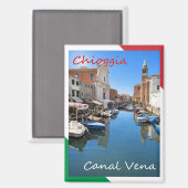 VNT116 CHIOGGIA, Canal Vena, Veneto, Italy, Fridge マグネット (正面/裏面)