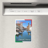 VNT116 CHIOGGIA, Canal Vena, Veneto, Italy, Fridge マグネット (インサイチュ (食洗機))