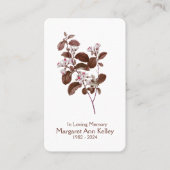 Vntageの離れ写真祈りの言葉カード 名刺 (正面)