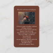 Vntageの離れ写真祈りの言葉カード 名刺 (裏面)