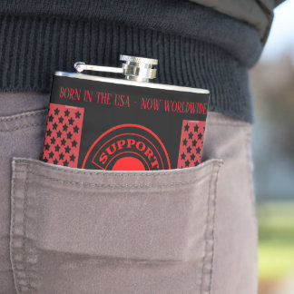 VNVLV MCワールドワイドサポートVinyl 包まれた Flask フラスク