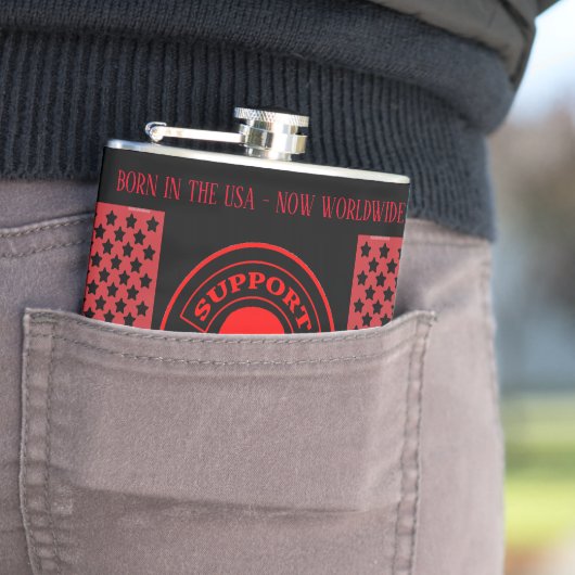 VNVLV MCワールドワイドサポートVinyl 包まれた Flask フラスク (インサイチュ)