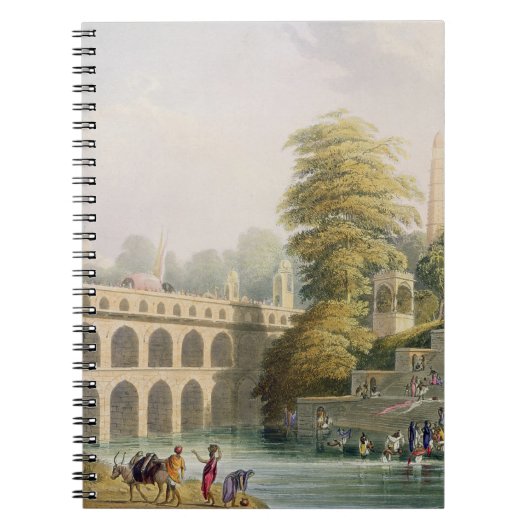 VOからのGuzeratのバローダの近くの橋の眺め、 ノートブック (正面)