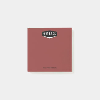 VOのボスの赤3 x 3のノート ポストイット