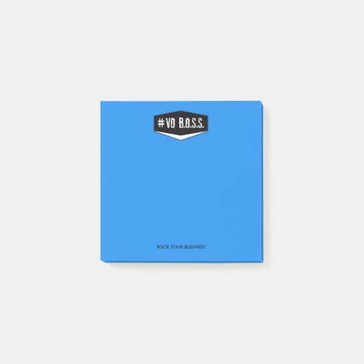 VOのボスの青3 x 3のノート ポストイット (正面)