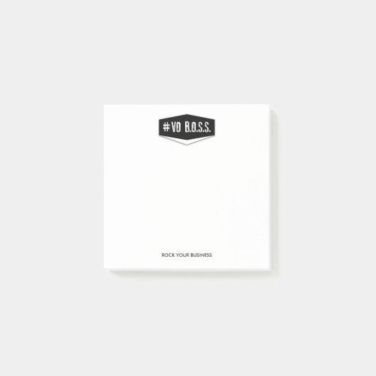 VOのボス3つx 3つのノート ポストイット (正面)