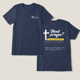 VOAWW省庁-祈りを必要とするブルー トライブレンドTシャツ