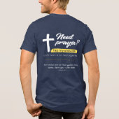 VOAWW省庁-祈りを必要とするブルー トライブレンドＴシャツ (裏面)