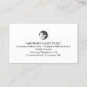 Vocal Coach Singing Lessons Gold Monogram 名刺 (裏面)