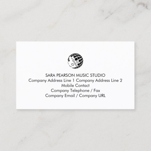 Vocal Coach Singing Lessons Gold Monogram 名刺 (裏面)