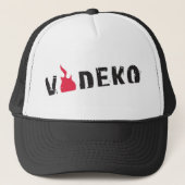 VODEKO® Trucker Cap black/white キャップ (正面)