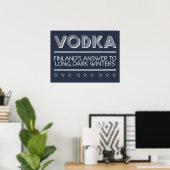 VODKAカスタムカラーポスター ポスター (ホームオフィス)