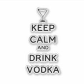 Vodka 保 Martini Glassを飲み込む シール (正面)