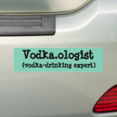 Vodka.ologistのバンパーステッカー バンパーステッカー (車上)
