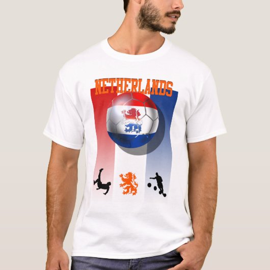 VoetbalネザーランドOranjeポスター Tシャツ (正面)