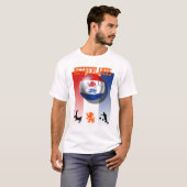 VoetbalネザーランドOranjeポスター Tシャツ (正面フル)