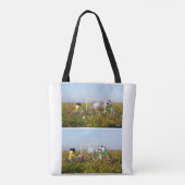 Voetbal strip van de Fubby's in actie. トートバッグ (裏面)