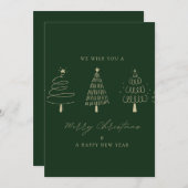 🎄 Voeux de Merry Christmas Greeting Card 🎄 招待状 (正面/裏面)