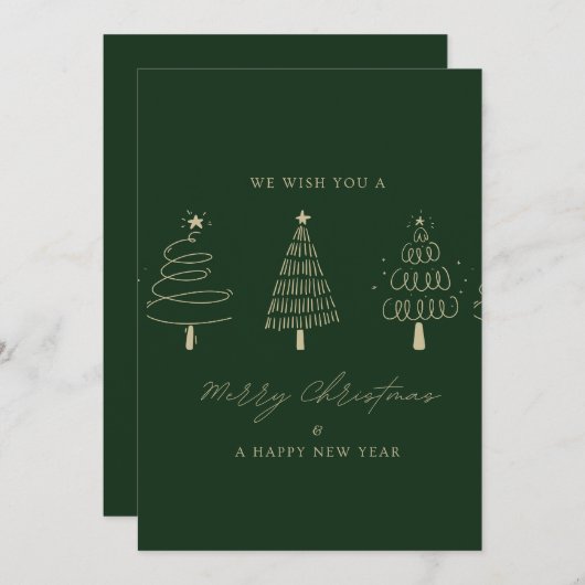 🎄 Voeux de Merry Christmas Greeting Card 🎄 招待状 (正面/裏面)