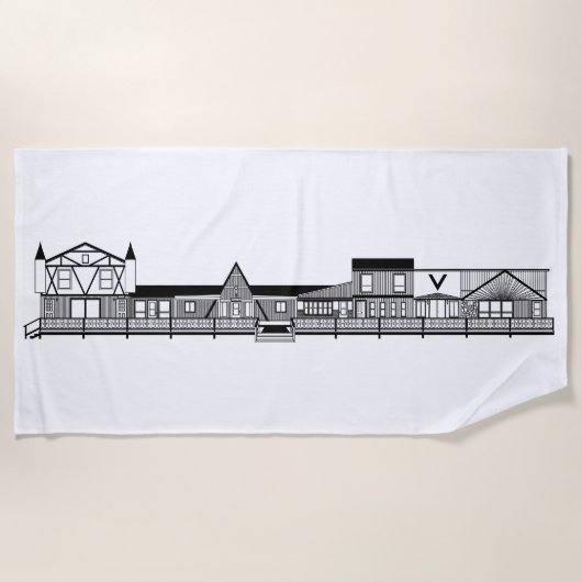 VOFSボードウォークタオル ビーチタオル (正面)