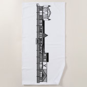 VOFSボードウォークタオル ビーチタオル (正面)