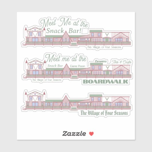 VOFS Boardwalkステッカーで会う シール (シート)