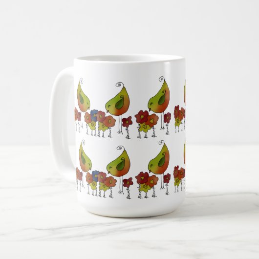 Vogelborte コーヒーマグカップ (正面左)