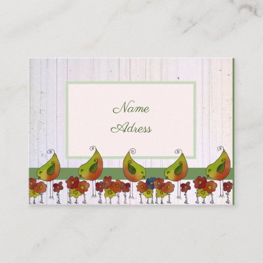 Vogelborte 名刺 (正面)