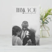 Vogueモダン Thankのカー結婚ド サンキューカード (スタンド正面)