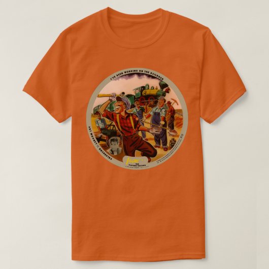 VogueレコードArt R 713 P 36イエローロゴ Tシャツ (デザイン正面)