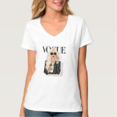 Vogue ホワイト半袖Tシャツ Tシャツ (正面)