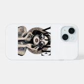 Vogue Aesthetic Girl iPhoneケース | ラグジュアリーファッション iPhone 15ケース (裏面横)