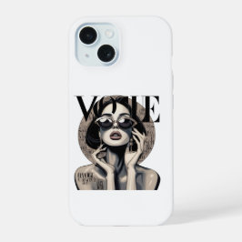 Vogue Aesthetic Girl iPhoneケース | ラグジュアリーファッション iPhone 15ケース