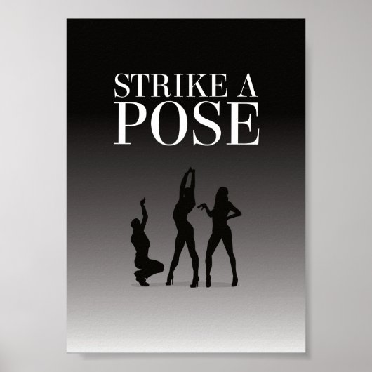 Vogue - Strike a Pose - 11色オプション – DIY ポスター (正面)