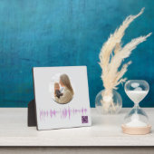 Voice パーソナライズされた Wave Keepsake for Mom フォトプラーク (インサイチュ)