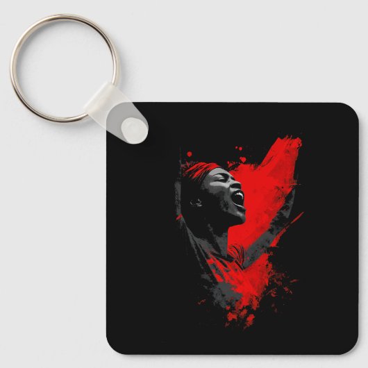 Voice in Red キーホルダー (正面)