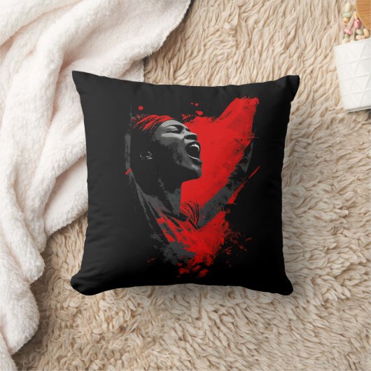 Voice in Red クッション (ブランケット)