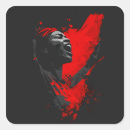 Voice in Red スクエアシール