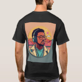 Voice of love singerプリントTシャツデザイン 男性へ Tシャツ (裏面)