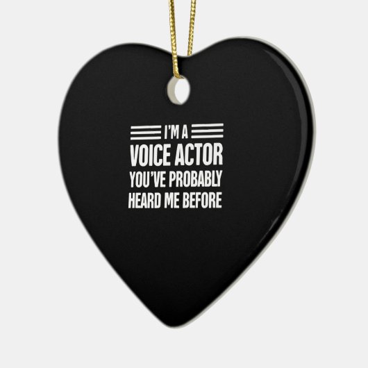 Voice-Over Artist音声演技プレミアムギフト セラミックオーナメント (左)