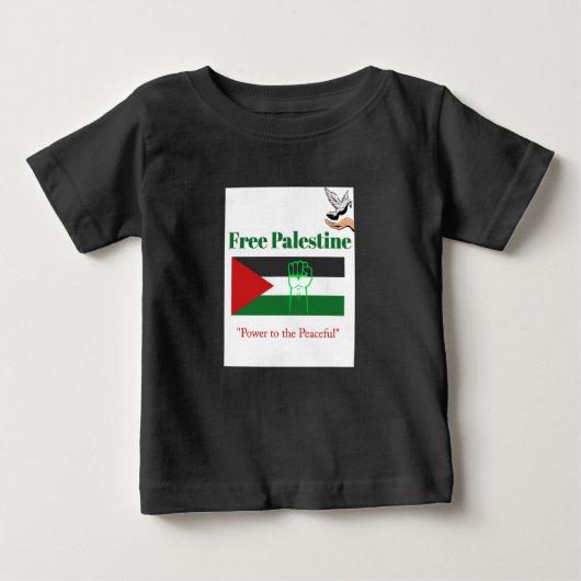 Voices for Gaza – 無料パレスチナTee ベビーTシャツ (正面)