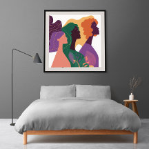 Voices of Change 8ポスター、ミニマル、フェミニスト