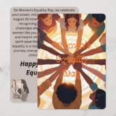 “Voices of Equality: A Tribute to Women's Power” 招待状 (正面/裏面)