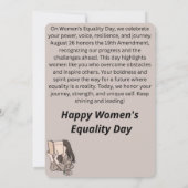 “Voices of Equality: A Tribute to Women's Power” 招待状 (裏面)