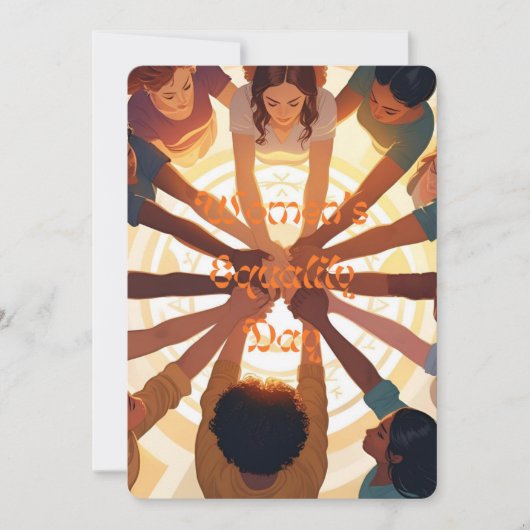 “Voices of Equality: A Tribute to Women's Power” 招待状 (正面)