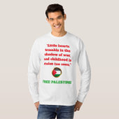 Voices of Palestine – Humanity Cries for Justice  Tシャツ (正面フル)