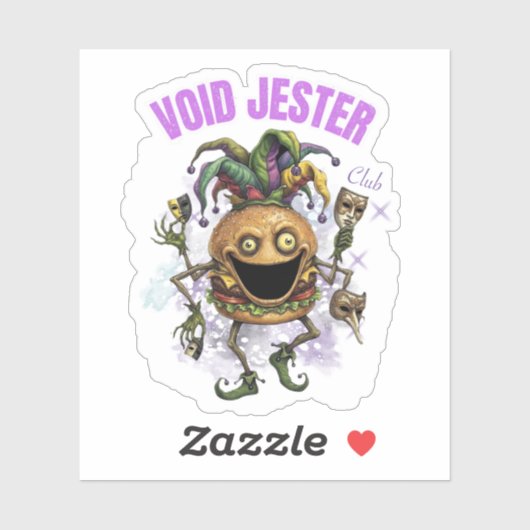 Void Jester Club - フレンドバーガー シール (シート)