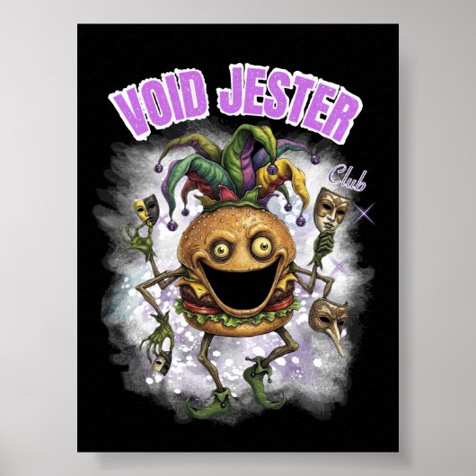 Void Jester Club - フレンドバーガー ダーク ポスター (正面)