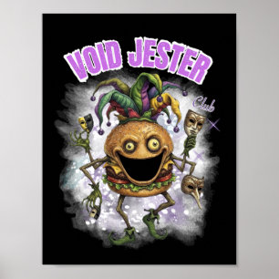 Void Jester Club - フレンドバーガー ダーク ポスター